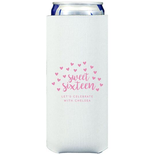 Confetti Hearts Sweet Sixteen Collapsible Slim Huggers